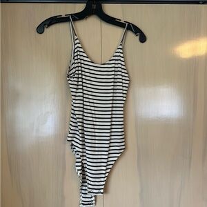 American Eagle XS Striped Tank Bodysuit